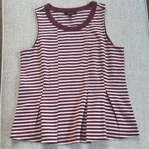 Banana Republic Striped Tank in Burgundy and Cream
Size S
New never worn